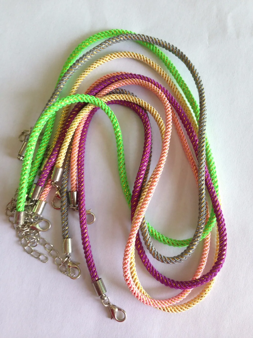 Браслеты из искусственной кожи с застежкой-лобстером и удлинительной цепочкой