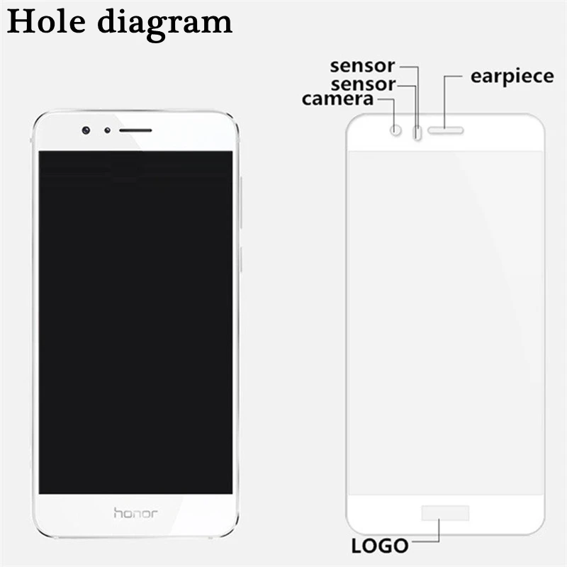 Honor 8 полное покрытие закаленное стекло для Huawei honor FRD L19 L14 AL00 Защитная пленка