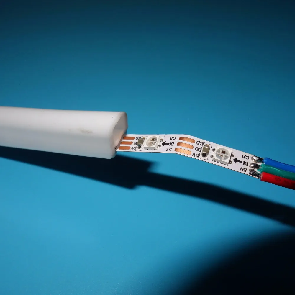 Адресуемая Светодиодная лента неоновых пикселей 2 м 60 светодиодов 5 в пост. Тока В