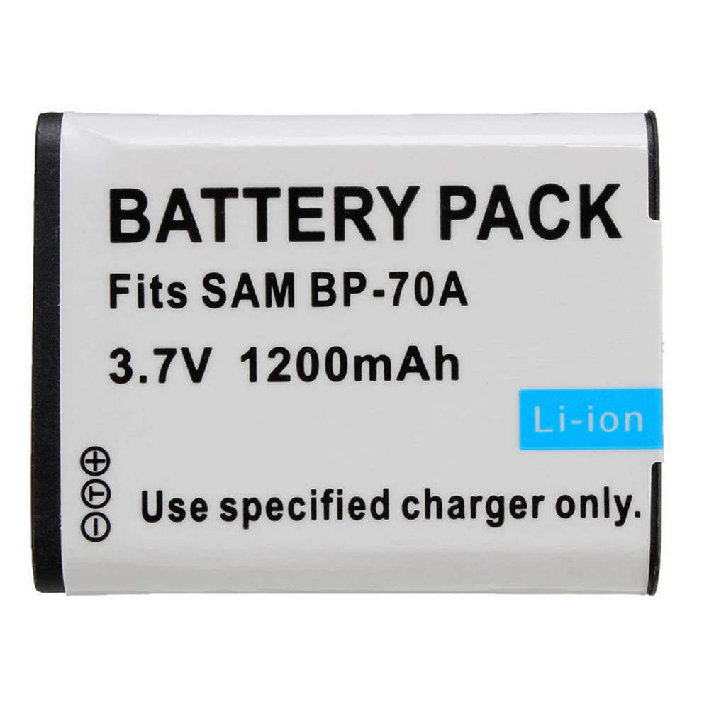 Запасная аккумуляторная батарея для камеры Φ BP70A SAMSUNG PL80 ES70 PL90 PL100 PL101 PL120 PL170 PL200 PL201