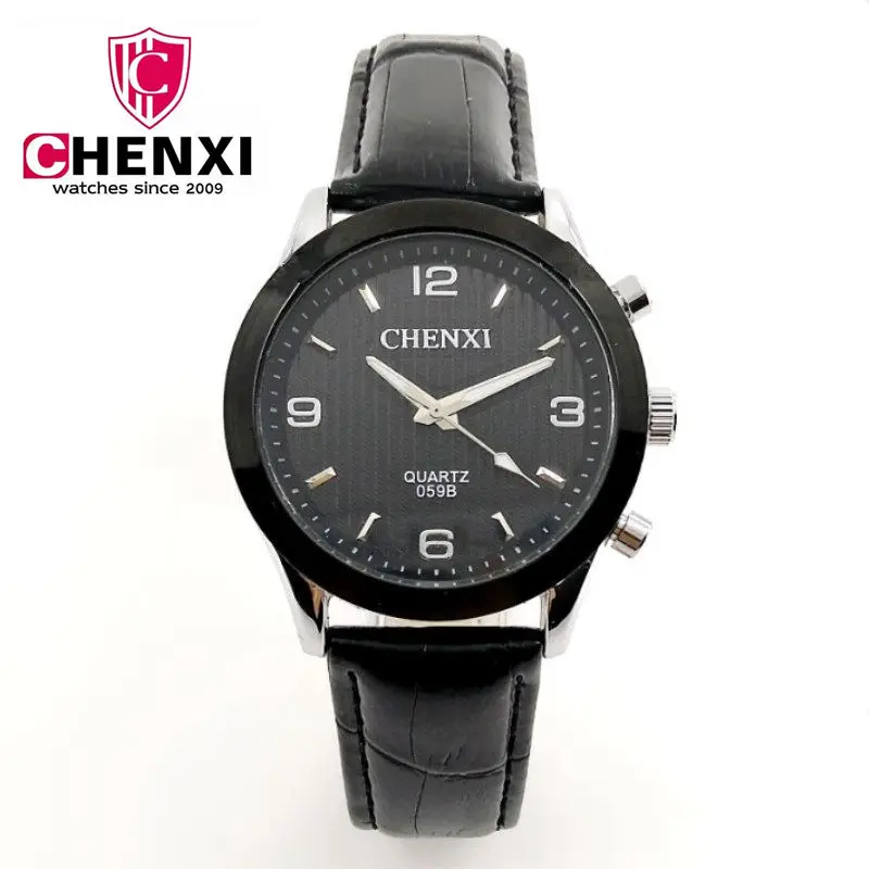Оригинальные мужские наручные часы CHENXI с кожаным ремешком| |