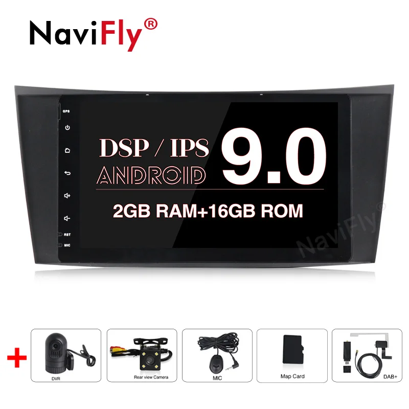 8 &quotAndroid 9 0 IPS DSP автомобильный Радио Аудио плеер для Benz e class w211 E200 E220 E300 E350 E240 CLS W219 CLK