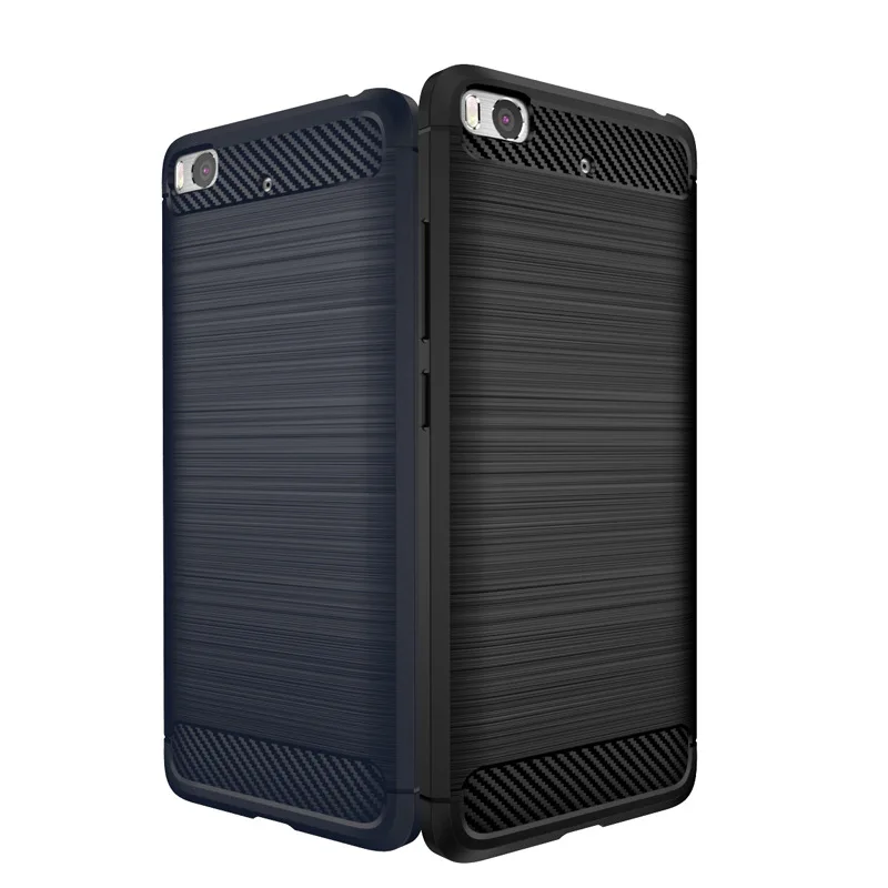 Coque Для Сяо Mi 5S случае 5.15 &quotтелефон высокое Класс углерода Волокно матовый Мягкий