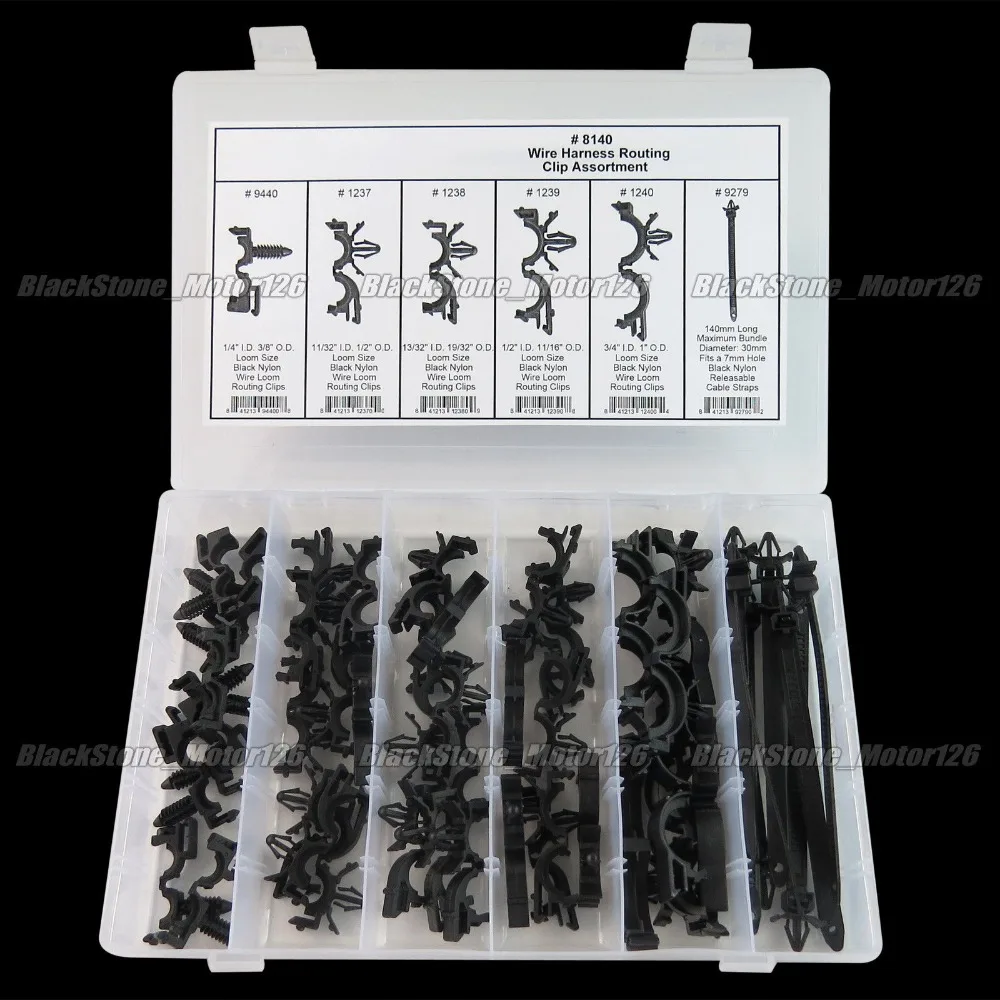 

BBQ@FUKA 54pcs Wire Harness Wire Routing Clip Assortment Car Fastener Clip Kits Fit For GM Honda Mazda