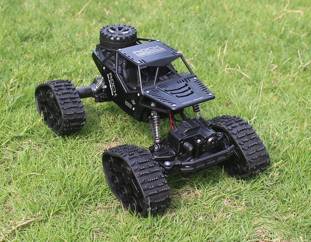 4WD Электрический Радиоуправляемый автомобиль Рок Гусеничный пульт дистанционного управления игрушечные машинки на радиоуправлении led 4x4 привод внедорожные Игрушки для мальчиков Детский подарок 5188