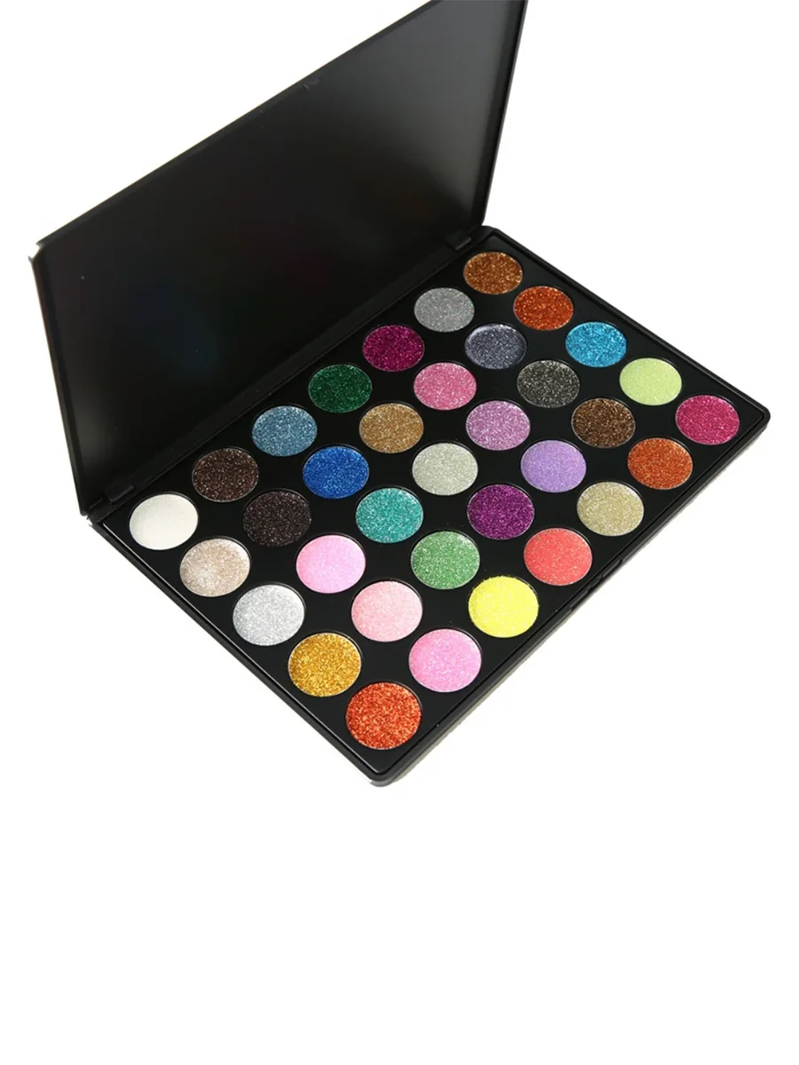 Тени для век блестящий Сияющий порошок макияж бриллиант Радужный металлик яркие