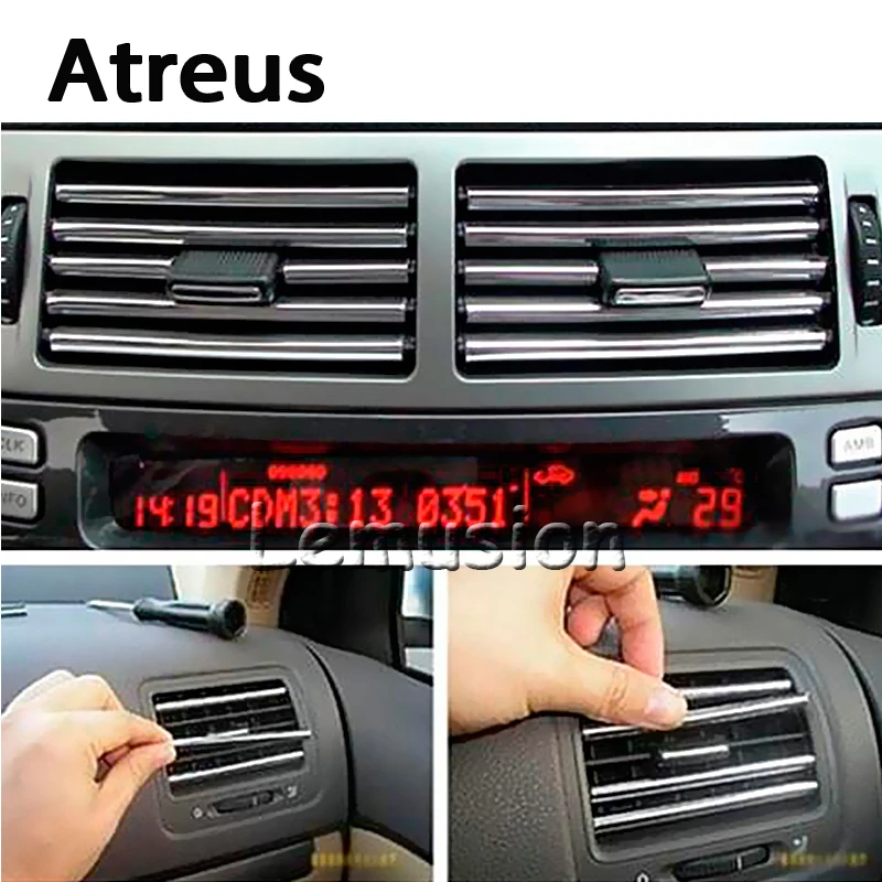 Автомобильная наклейка Atreus 3 м внутреннее формование хромированная полоса для Kia