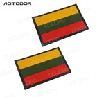 Нашивки с флагом Литвы, желтые, зеленые, красные полоски, вышивка, флаг, нашивки значки