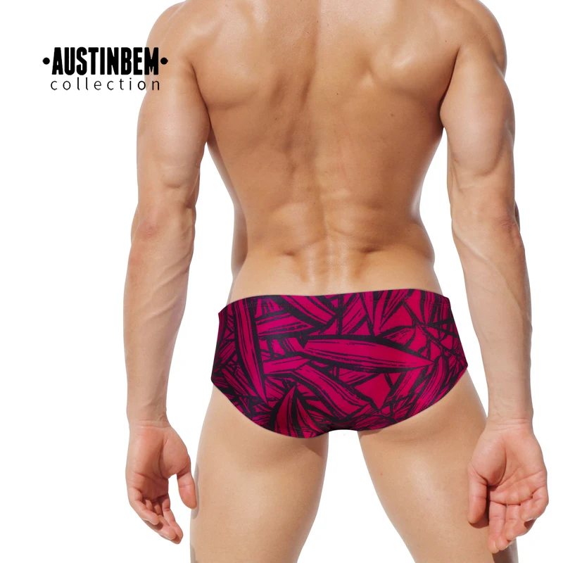 Мужские плавки с принтом листьев мужские трусы боксеры пляжные шорты для