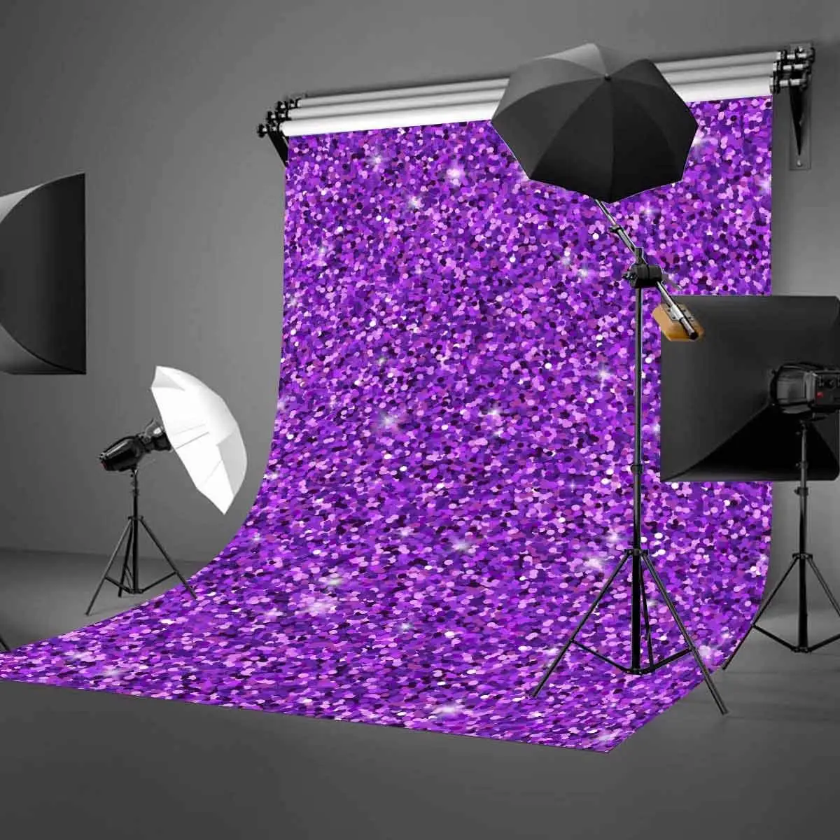 5x7ft Color Sequin Photography Backdrop Millennial Violet Photo Studio Background Props | Электроника