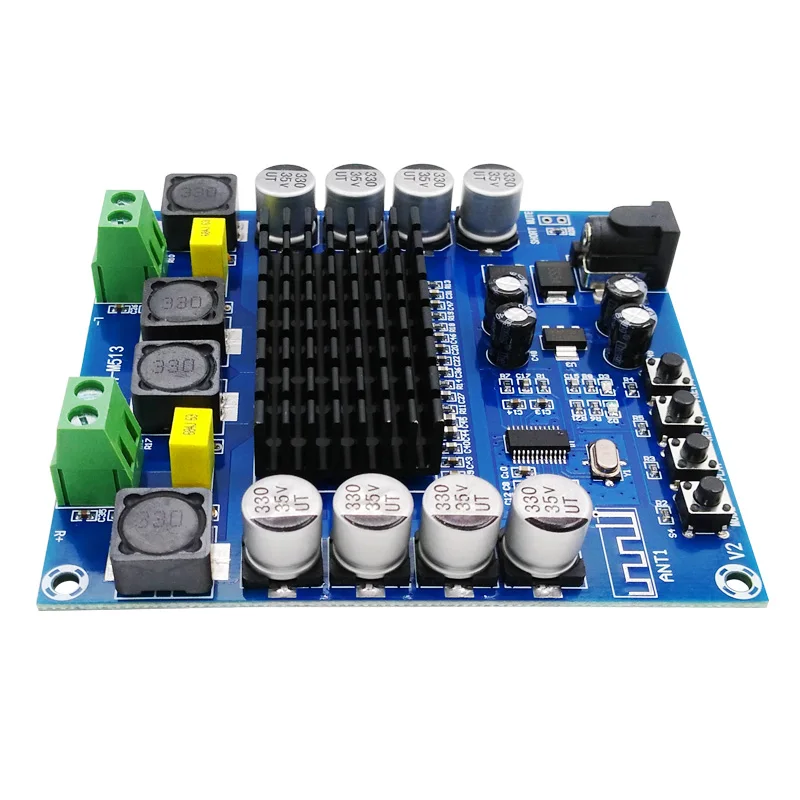 XH-M513 TDA7498 Высокая мощность Bluetooth цифровой усилитель мощности, 10 метров 100 Вт* 2