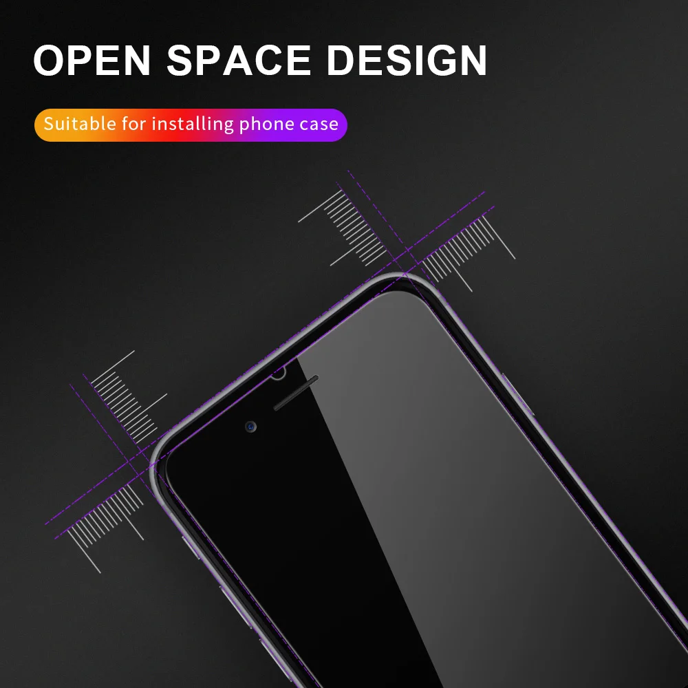 Ультратонкое закаленное стекло для iPhone 8 7 6 6S Plus Защитная пленка экрана iphone X XR XS MAX