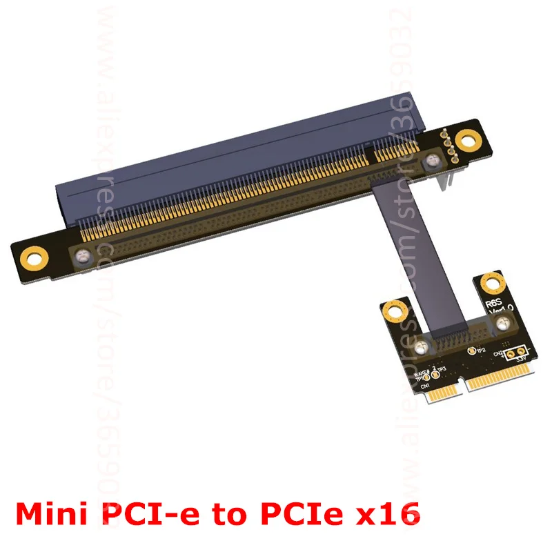 Мини PCI e mPCIe WAN Wi Fi до PCIe x16 E 16x адаптер Riser Gen3.0 Mini ленточный кабель pci для карты 128