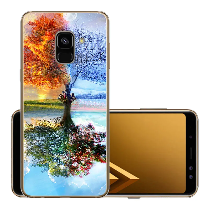 CROWNPRO, мягкий чехол для 5," samsung Galaxy A8, чехол, ТПУ, защитный чехол для телефона, 6,0", для samsung A8 Plus, чехол - Цвет: WCS