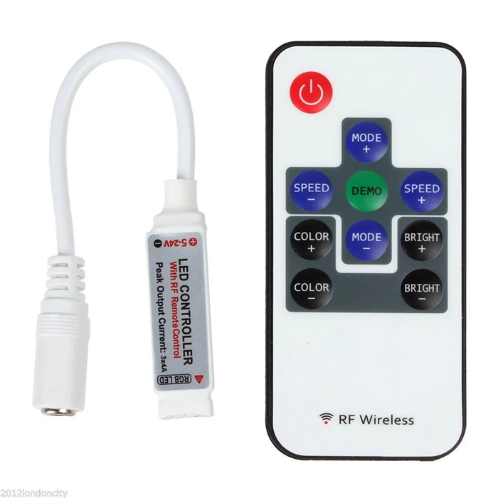 Пульт дистанционного управления 5 В 12 24 в пост. Тока 10 клавиш|controler dimmer|remote control