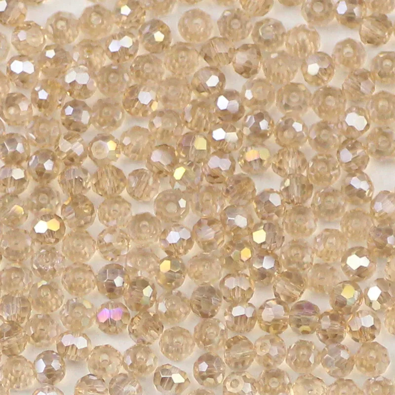 Silver Champagne WLYeeS очарование Кристалл бисер 3 мм 200 шт австрийский футбольный кристалл граненые Стеклянные круглые бусины для рукоделия ювелирных изделий - Цвет: Silver Champagne