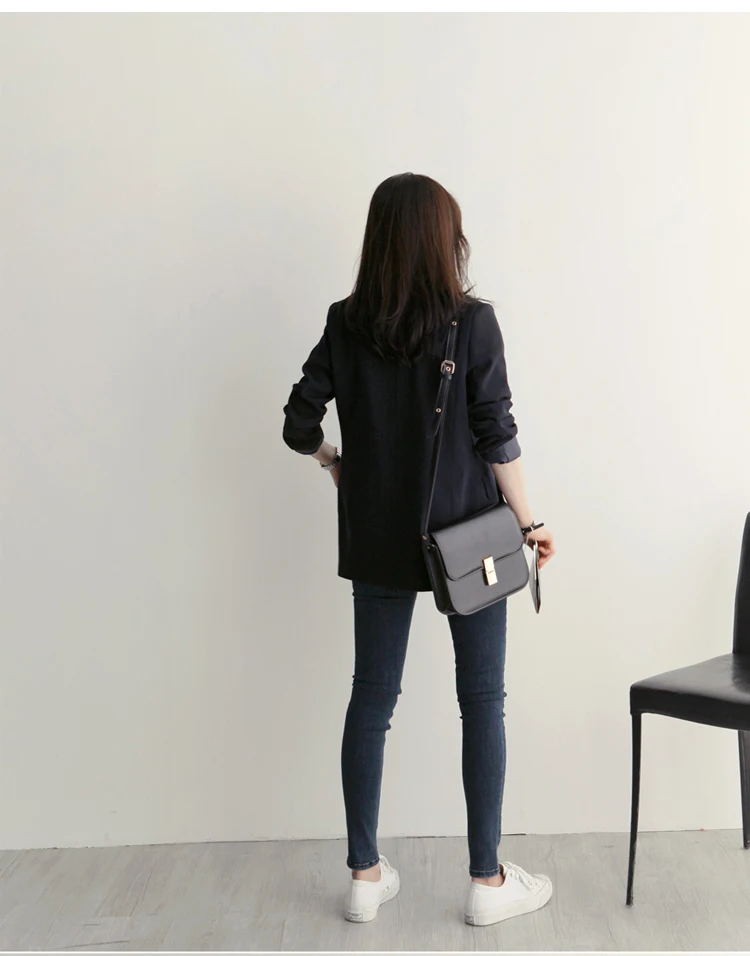 Women's suit jacket female 2018 autumn new slim casual black small professional wear temperament solid color wild | Женская одежда