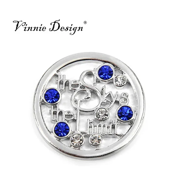 Дизайн Vinnie ювелирные изделия с лимитной монеткой неба в фиолетовом цвете