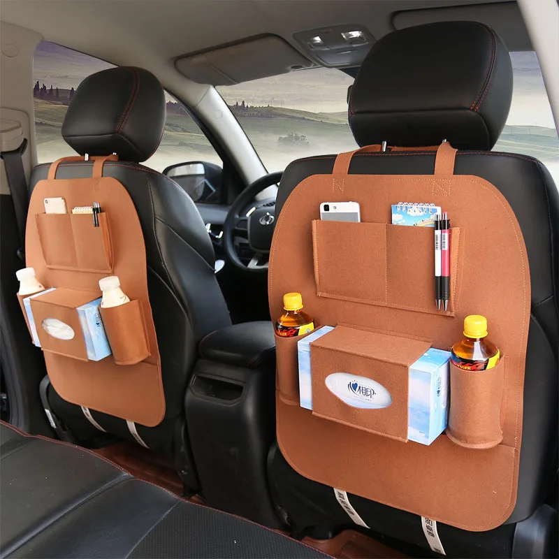 

Автомобильная сумка для хранения на заднем сиденье организатор ящик чехлы из фетра АВ Универсальный заднем сиденье автомобиля держатель мульти-контейнер с карманами, 1 предмет, новинка