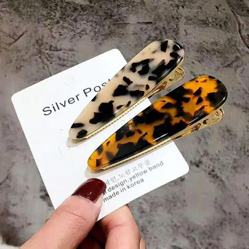 Женская Винтажная заколка для волос с леопардовым принтом аксессуары укладки