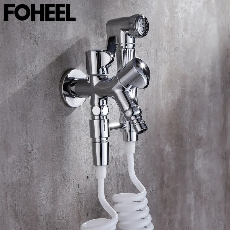 FOHEEL биде душ гигиенический двойная Анальная насадка опрыскиватель для