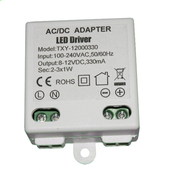 10 шт. 100 240 В до 8 12 (2 3) X1W Светодиодный драйвер AC/DC адаптер трансформатор для