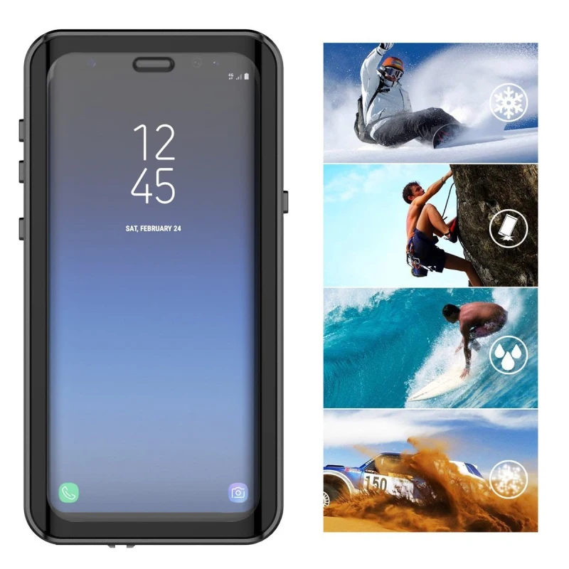 Водонепроницаемый чехол для Samsung Galaxy note 9 8 S7 edge S8 S9 S10 Plus противоударный Прозрачный
