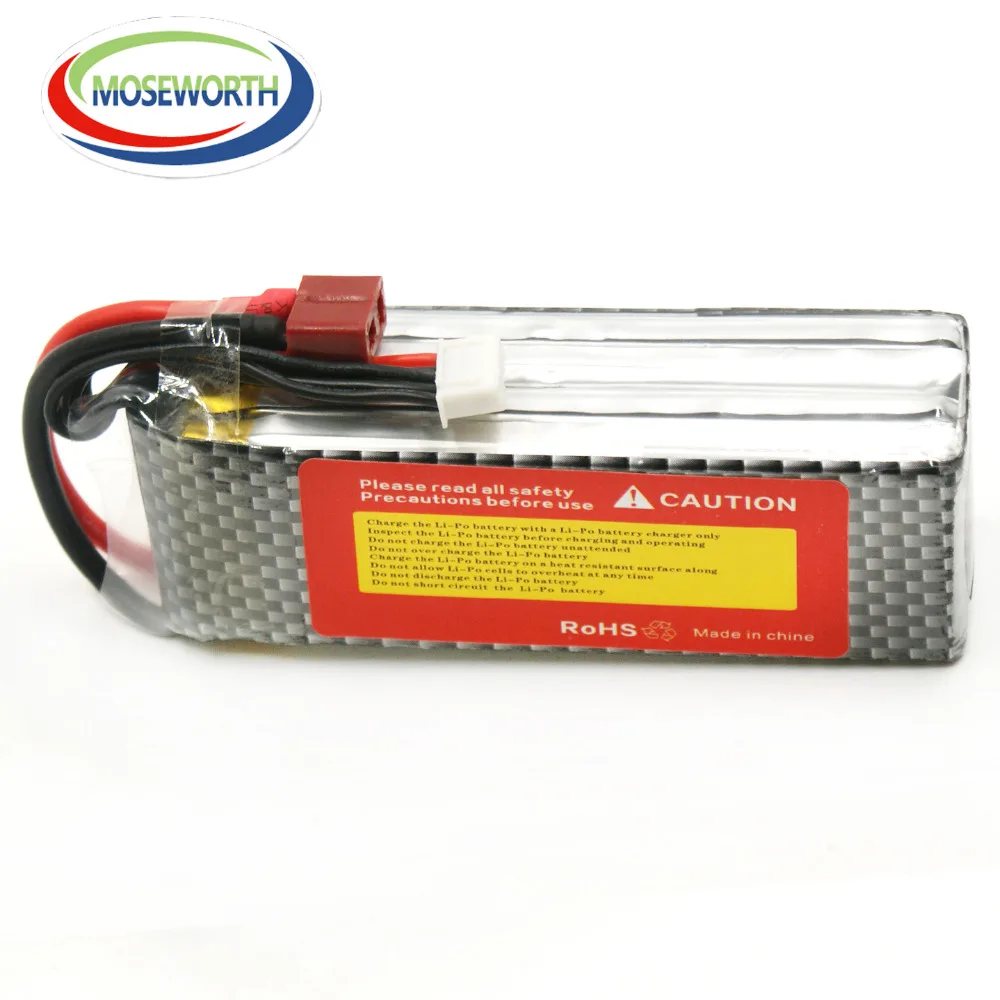 

MOSEWORTH 6S 22.2V 1800mah 40C RC Airplane LiPo Battery for Helicopter Quadrotor Car Li-ion Cell