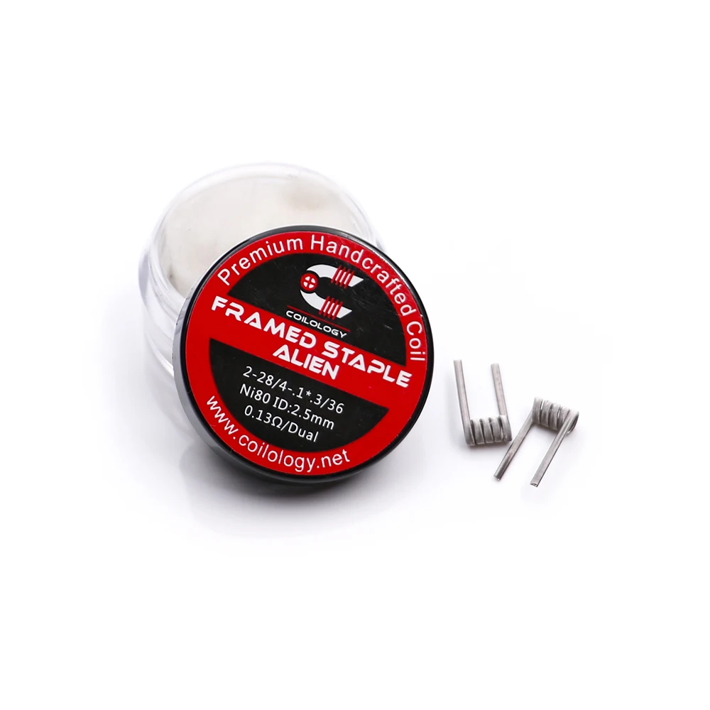 Coilology обрамленные Alien Ni80 Clapton катушки для RDA Attomizer DIY металлическая проволока