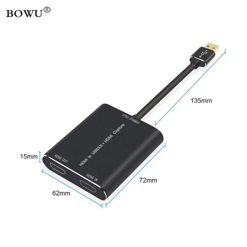 Конвертер 1080P USB 3 0 USB3.0 ТВ-тюнер аудио игра Карта видеозахвата HDMI Full HD адаптер