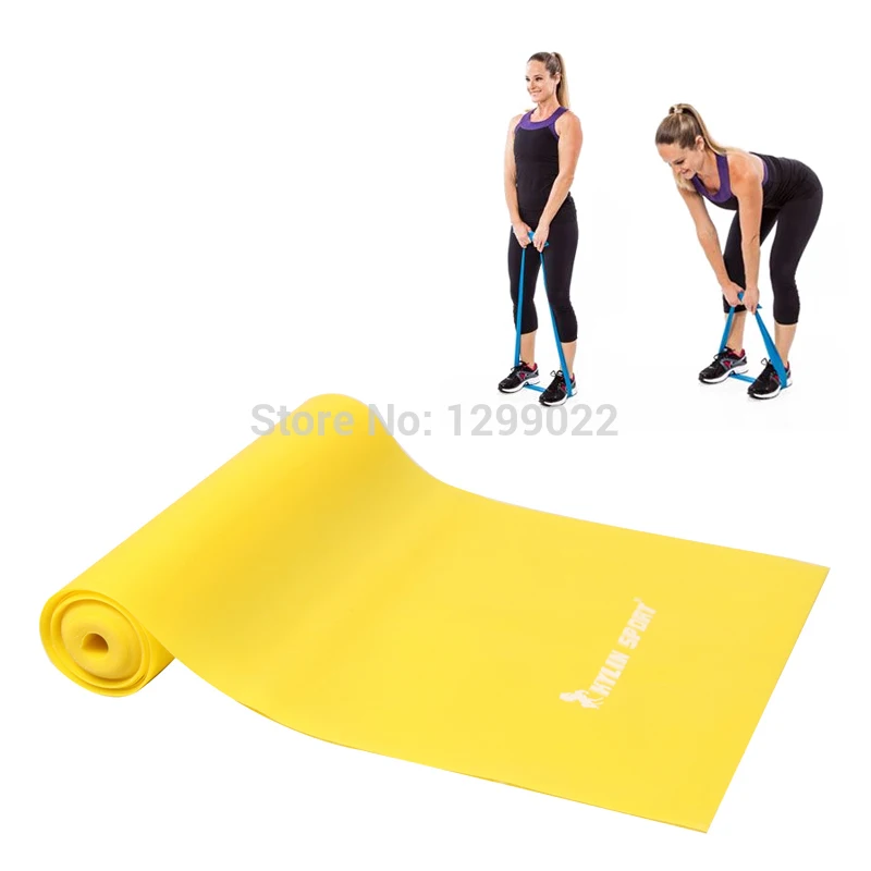 Yellow TPR Stretch resistance Band by Yoga Pilates Resistance Power Training for wholesale | Спорт и развлечения