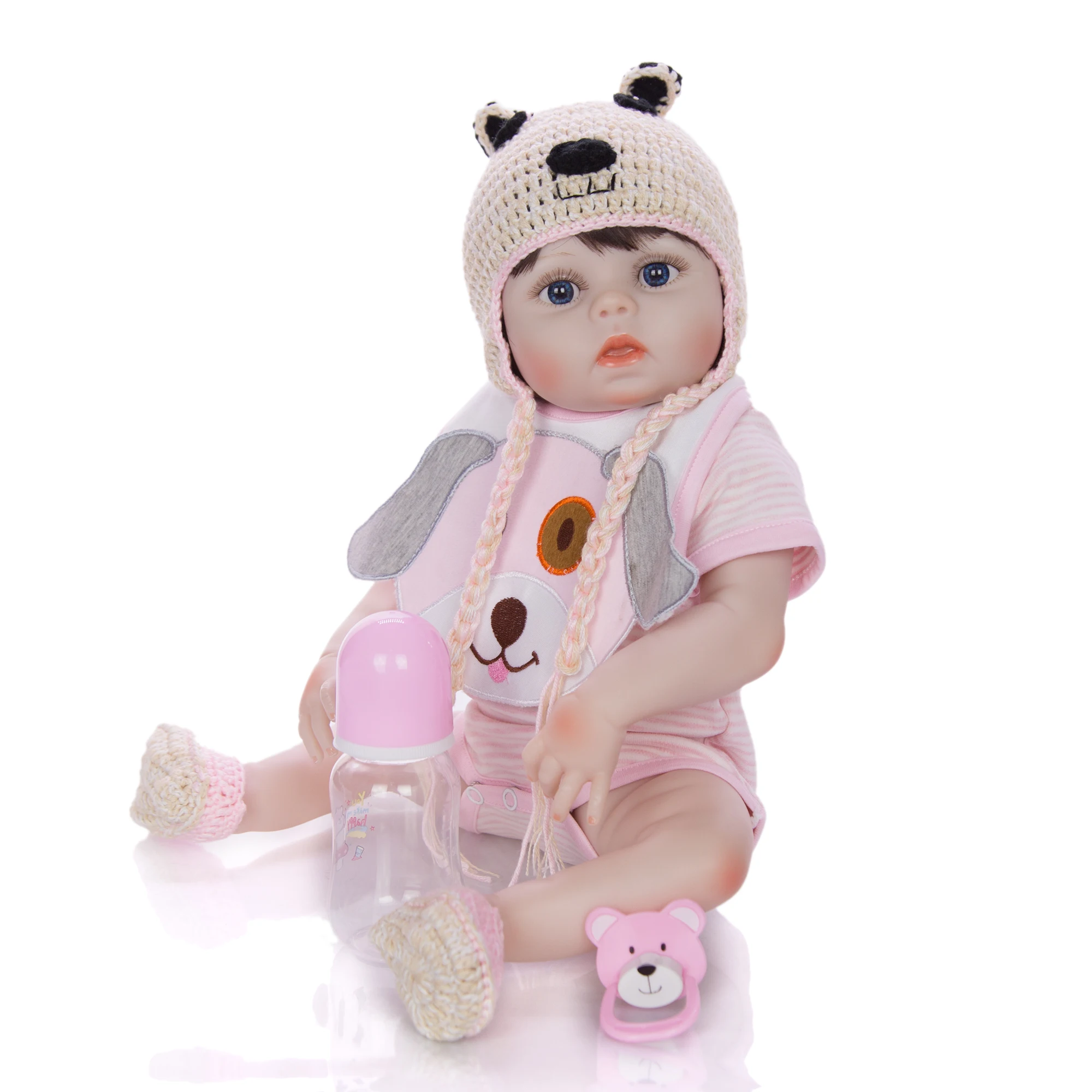 KEIUMI ручной работы 19 дюймов Reborn Baby Doll близнецов Реалистичная полный силиконовые