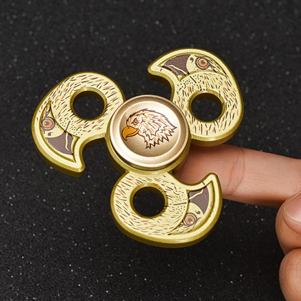 Головы орла Непоседа ручной Spinner металл палец ВДГ фокус СДВГ аутизм игрушка в