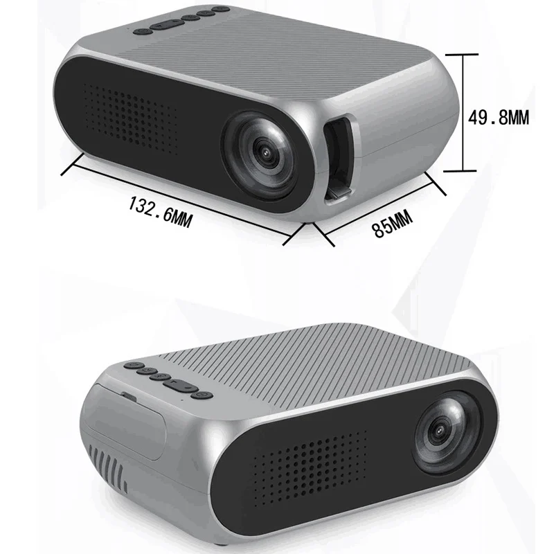 Мини домашний проектор HD 1080P светодиодный мультимедийный для домашнего