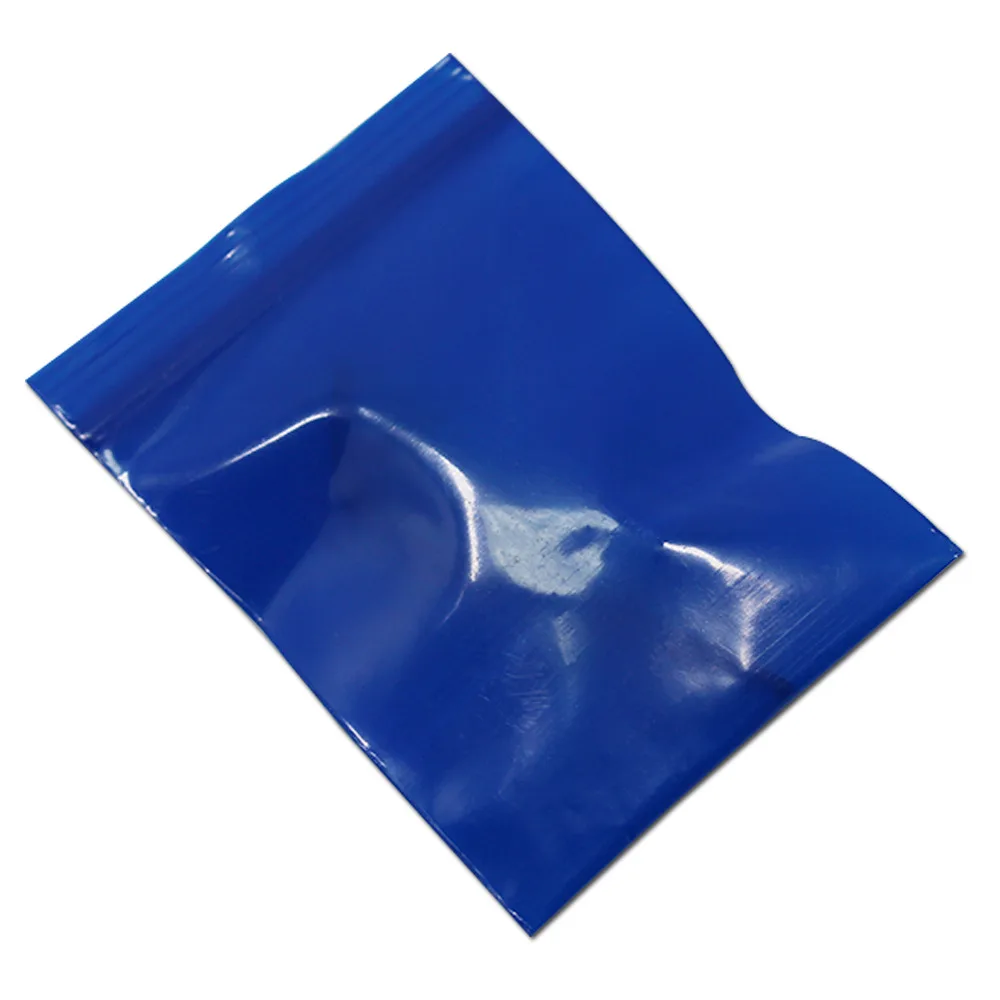 

Reatil 2.5*3cm 500Pcs/Lot Blue Small Craft Transparent Ziplock Thick Poly Package Bag Soft Plastic Reclosable Packing Bag