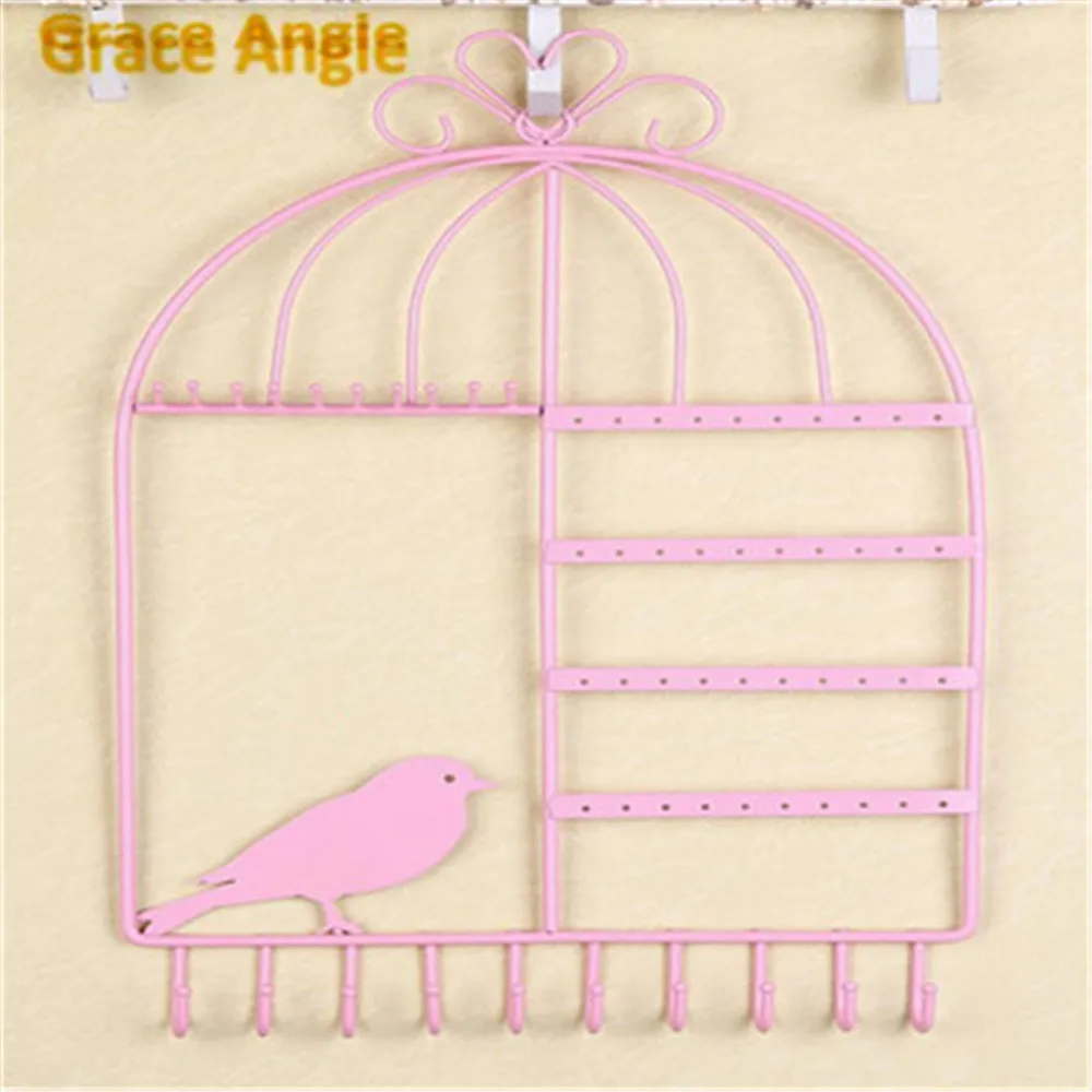 1 шт. экономическая клетка для птиц железные серьги ожерелье дисплей ювелирные