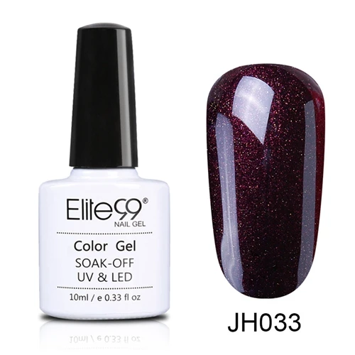 JH033 Elite99 10 мл долговечный Гель-лак для ногтей винно-красная серия УФ-гель для ногтей впитывающийся модный цветной дизайн ногтей маникюрный гель - Цвет: JH033