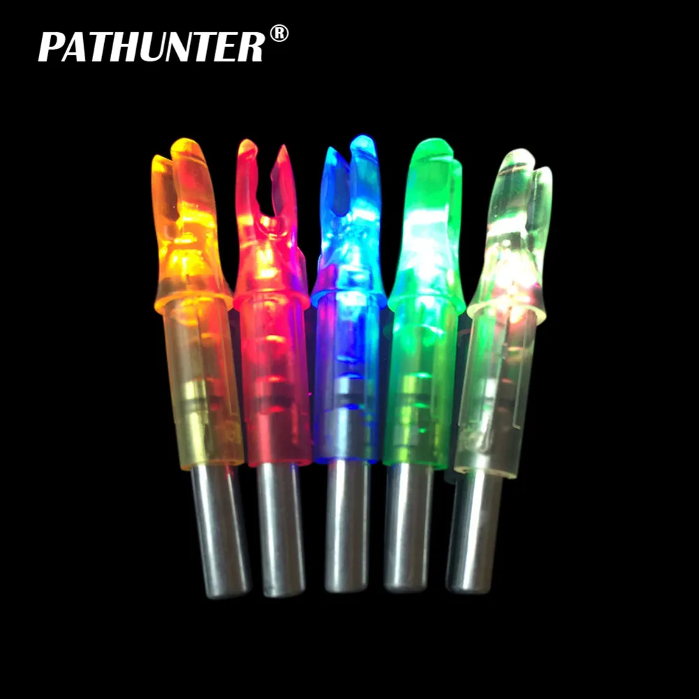PATHUNTER 10 шт. ABS ID 6 2 мм Светодиодная освещенная стрелка Nock стрельба из лука