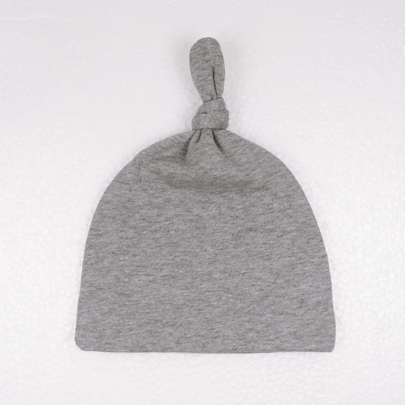 light gray Весенне-осенняя хлопковая хорошенькая детская шапка кошка Круглая Шапка со звездами зимняя шапка для новорожденных детей девочки-мальчики шапки аксессуары - Цвет: light gray