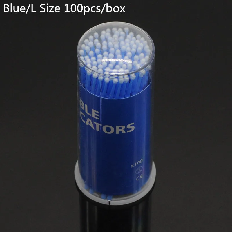 1box blue Одноразовые микро щетки длинные щетки для зубов Meterial для стоматологических лабораторных принадлежностей - Цвет: 1box blue
