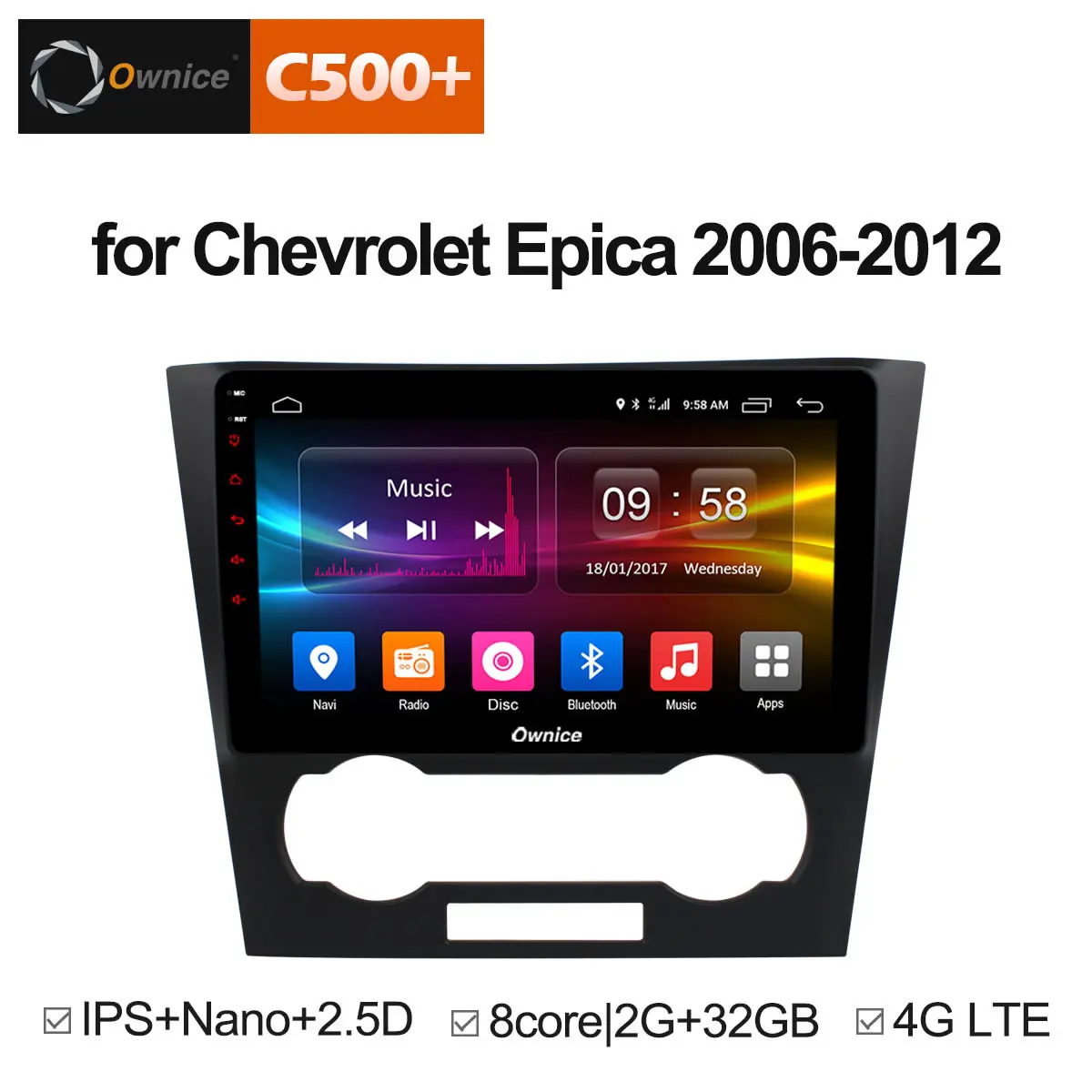 Ownice C500 + G10 Octa 8 Core Android 1 Автомобильный DVD плеер для Chevrolet Epica 2006 2007 2012 стерео радио GPS