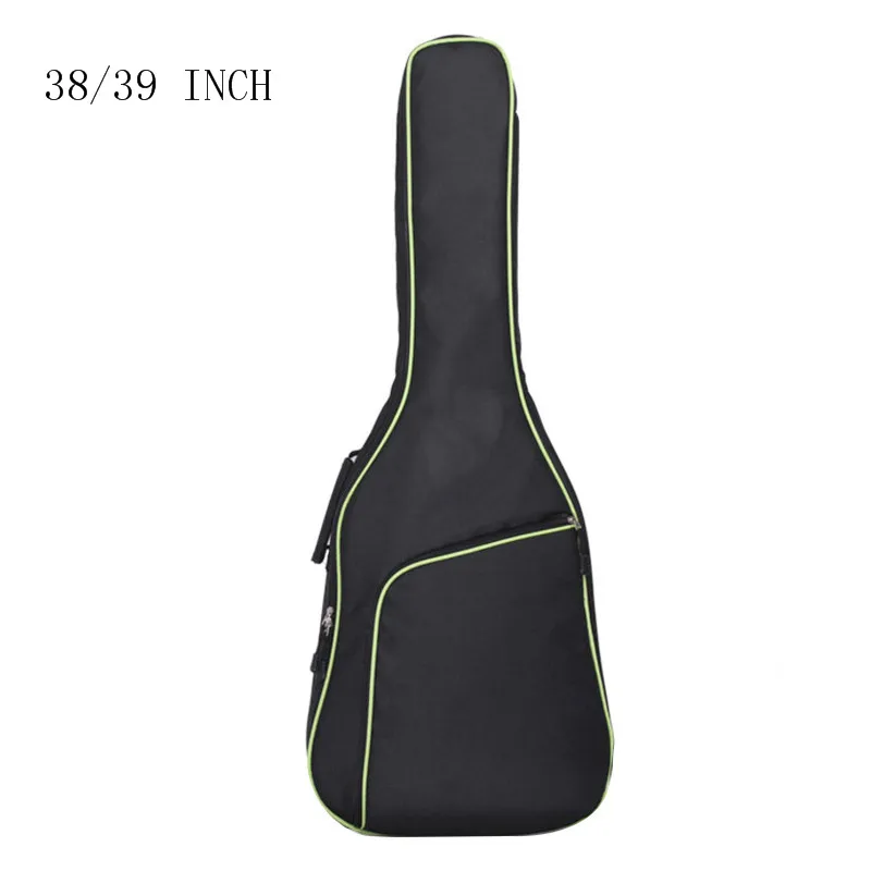 38 39 INCH GREEN 38/39 40/41 дюймов Оксфордский тканевый чехол для гитары с разноцветными краями сумка с двойными ремешками мягкий водонепроницаемый рюкзак 10 мм из хлопка - Цвет: 38 39 INCH GREEN