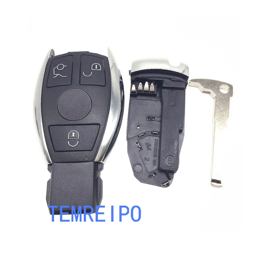 Ключ крышка shell для Mercedes benz 3 кнопки smart Key чехол Benz W203 W210 W211 AMG W204 C E S CLS CLK CLA SLK с