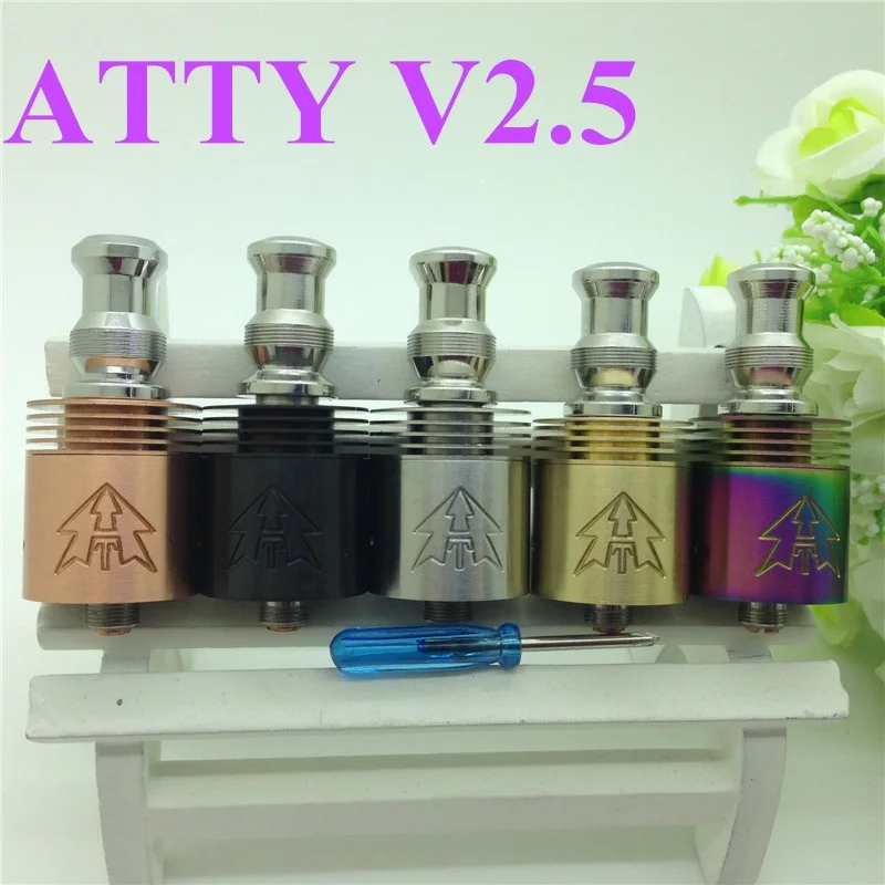 Tobh atty V2.5 распылитель rda RBA 1:1 клон испаритель нержавеющая сталь РБА ввиду VS Мега