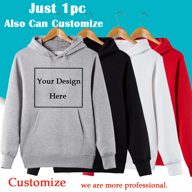 

Men/Women Customize Hoodie Custom Logo Personalized Hoodie Free Shipping Customized Print Text Hoodie Send Out Within 3 Days