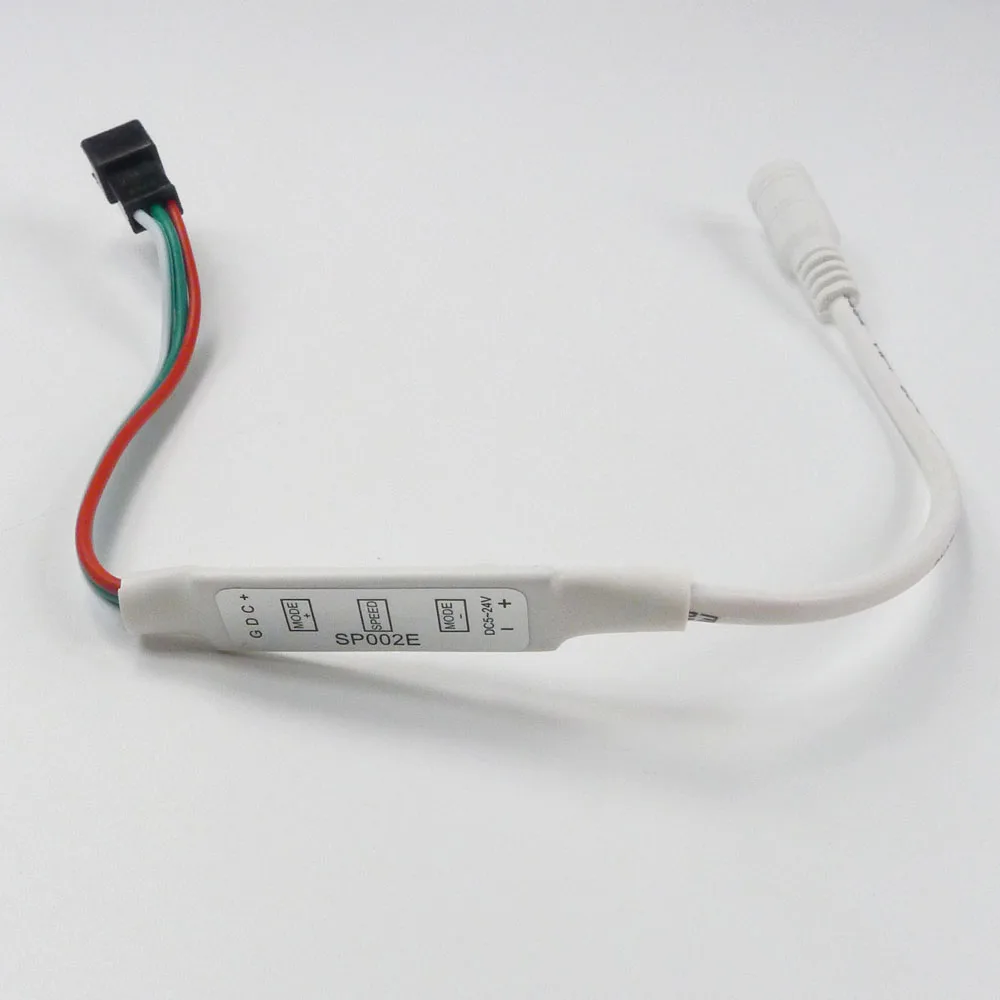 DC5 24V SP002E 3key мини контроллер USB/DC разъем 3PIN для WS2812B WS2811 пикселей Светодиодные
