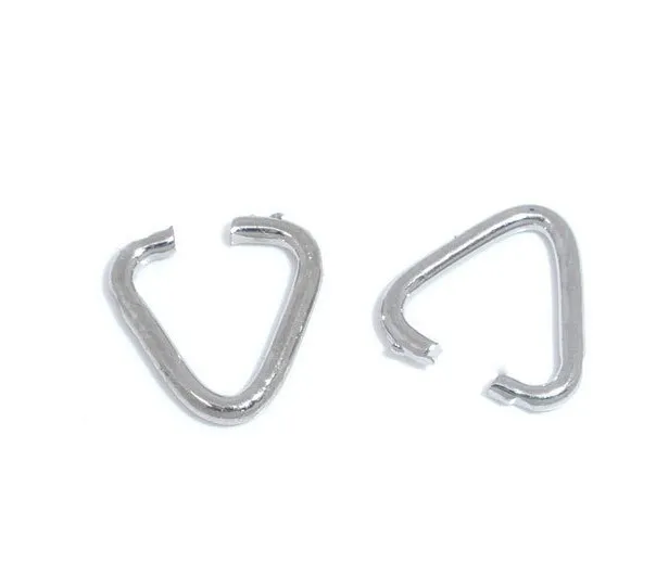 

Free Shipping Silver Tone Triangle Jump Rings Bails 8x8mm Jewelry Findings