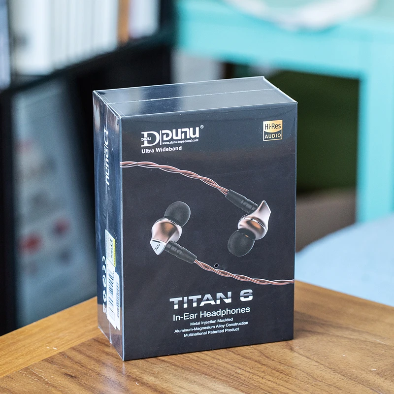 Диафрагма Бериллиевая DUNU TITAN 6 динамические Hi Fi стереонаушники с монитором музыки