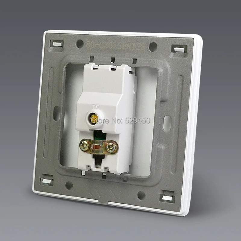 Модная настенная розетка COSWALL цвета слоновой кости с коротким художественным