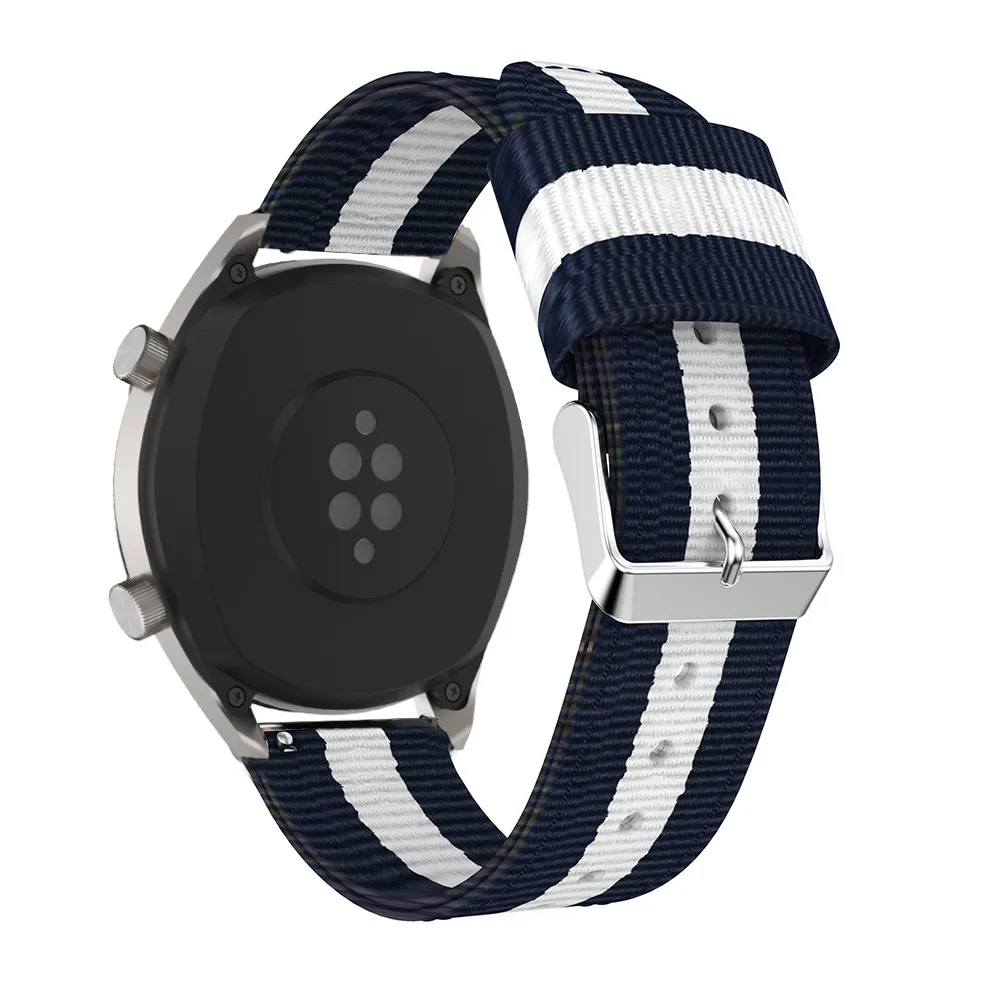 Регулируемый нейлоновый спортивный ремешок 22 мм для часов huawei watch GT ремешок для samsung Galaxy watch 46 мм браслет сменный Браслет